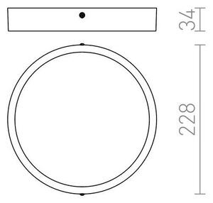 RED - Design Rendl - R12804 - LED Stropna svetilka HUE LED/24W/230V