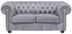 CHESTERFIELD ZOFA, svetlo siva tekstil
