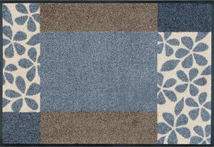 PREDPRAŽNIK Florita Blue 50/75 cm potiskano modra, rjava, bela