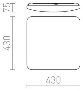 RED - Design Rendl - R12437 - LED Stropna svetilka SEMPRE LED/36W/230V kvadratna