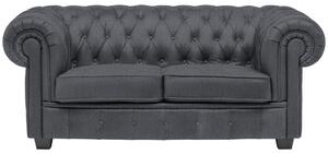 CHESTERFIELD ZOFA, siva tekstil