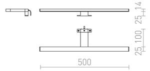 RED - Design Rendl - R12400 - LED Kopalniška osvetlitev ogledala BALEA LED/7W/230V IP44