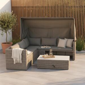 LOUNGE GARNITURA akacija jeklo