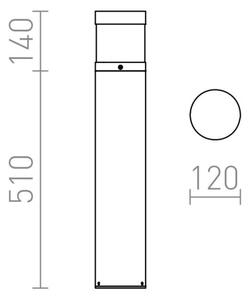 RED - Design Rendl - R12626 - LED Zunanja svetilka ABAX LED/15W/230V IP54 antracit