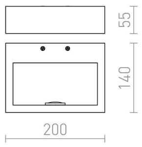 RED - Design Rendl - R12595 - LED Stenska svetilka NEMAN LED/10W/230V