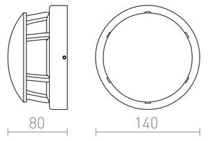 RED - Design Rendl - R11963 - LED Zunanja svetilka FAROS LED/3W/230V IP54