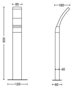 Philips - LED Zunanja svetilka SPLAY LED/12W/230V 4000K 60 cm IP44