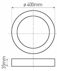 LED Stropna svetilka FENIX LED/32W/230V 3800K pr. 40 cm