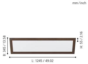 Eglo 99476 - LED Stropna svetilka PIGLIONASSO LED/32W/230V 345x1245 mm