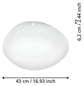 Eglo 900128 - LED RGBW Zatemnitvena stropna svetilka SILERAS-Z LED/21,6W/230V