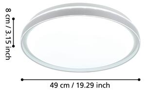 Eglo 99779 - LED Zatemnitvena stropna svetilka SELUCI LED/40W/230V 3000-6500K + Daljinski upravljalnik