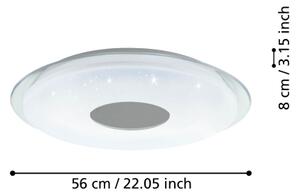 Eglo 900005- LED Zatemnitvena stropna svetilka LANCIANO-Z LED/44,8W/230V 2700-6500K