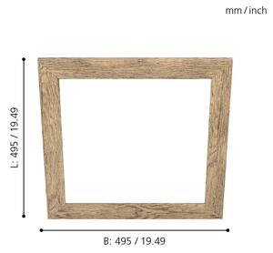 Eglo 99432 - Okvir za svetilko SALOBRENA 450x450 mm