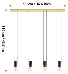 Eglo 98858 - Lestenec na vrvici BITACHITO 4xE27/40W/230V