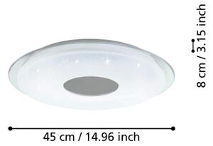 Eglo 900083 - LED Zatemnitvena stropna svetilka LANCIANO-Z LED/19,2W/230V