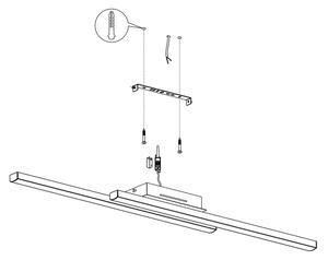 Eglo 900076 - LED RGBW Zatemnitvena stropna svetilka FRAIOLI-Z LED/32W/230V