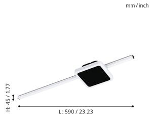 Eglo 99609 - LED Stropna svetilka SARGINTO 1xLED/6,3W/230V + 1xLED/5,4W