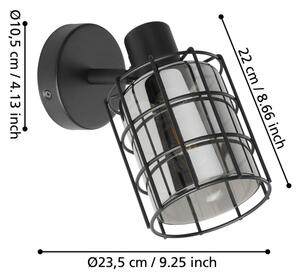 Eglo 99711 - Stenska svetilka CONSACA 1xE27/28W/230V