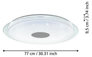 Eglo 900006- LED Zatemnitvena stropna svetilka LANCIANO-Z LED/38,1W/230V 2700-6500K