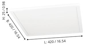 Eglo 900089 - LED RGBW Zatemnitvena stropna svetilka ROVITO-Z LED/16,5W/230V bela