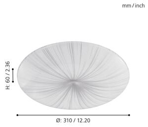 Eglo 99699 - LED Stropna svetilka NIEVES LED/10W/230V