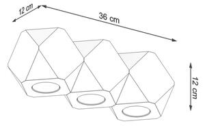 Sollux SL.1010 - Stropna svetilka WOODY 3xGU10/40W/230V