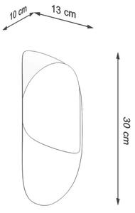 Sollux SL.1063 - Stenska svetilka TEAR 1xG9/40W/230V črna