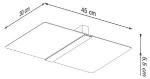 Sollux SL.1007 - Stropna svetilka AZALIA 2xG9/40W/230V