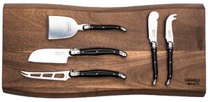 LAGUIOLE Premium Line Set 5 nožev za sir z desko