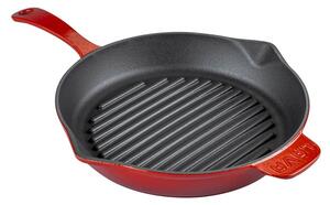LAVA Litoželezna gril ponev, 28 cm - rdeča