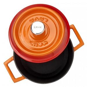 LAVA Litoželezni lonec, 14 cm - Oranžen