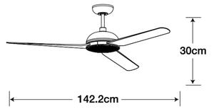 Lucci air 213300- LED Zatemnitveni stropni ventilator UNIONE 1xGX53/12W/230V + Daljinski upravljalnik