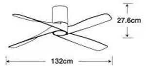 Lucci air 213350 - LED Zatemnitveni ventilator RIVIERA 1xGX53/12W/230V bela + Daljinski upravljalnik