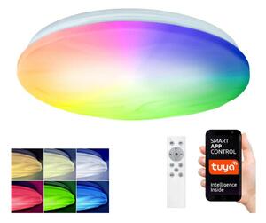 Solight WO792 - LED RGB Zatemnitvena svetilka WAVE LED/30W/230V Wi-Fi Tuya + Daljinski upravljalnik