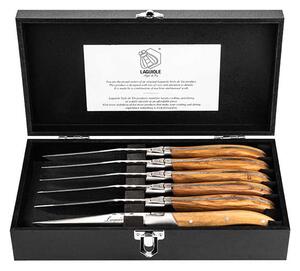 LAGUIOLE Luxury Line Set nožev za zrezke - Olive (6 kom)
