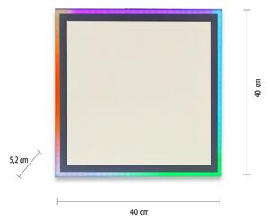 Leuchten Direkt 14900-16 - LED RGB Zatemnitvena svetilka EDGING LED/24W/230V + Daljinski upravljalnik