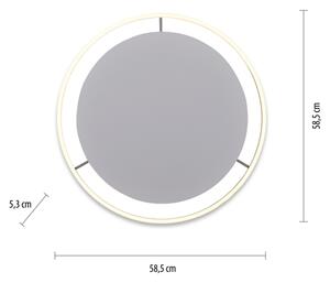 Leuchten Direkt 15392-95 - LED Zatemnitvena stropna svetilka RITUS 30W/230V krom