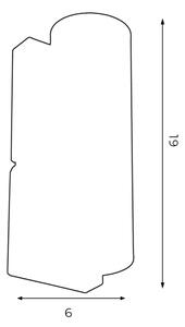 Stenska svetilka WALL 1xGU10/8W/230V črna