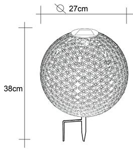 Globo 33629R - Solarna svetilka LED/0,06W/1,2V rja IP44 270x380 mm