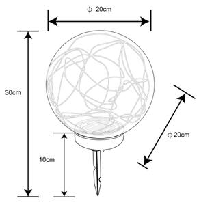 Globo 33806 - Solarna svetilka 30xLED/0,06W/1,2V pr. 20 cm IP44