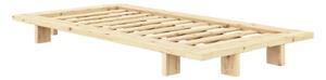 Postelja iz masivnega bora z letvenim dnom 90x200 cm v naravni barvi Japan – Karup Design