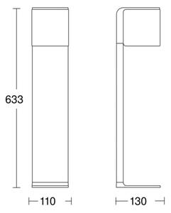 Steinel 079284 - LED Zunanja svetilka GL 80 C LED/9,1W/230V IP44 antracit