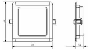 Opple 26664 - LED Kopalniška stropna svetilka LED/12W/230V 3000K IP44