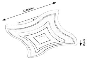 Rabalux 6958 - LED Stropna svetilka TANELI LED/20W/230V 3000/4000/6000K