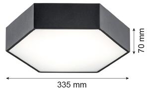 Argon 3823 - LED stropna svetilka ARIZONA LED/22,5W/230V črna