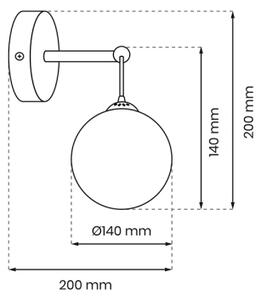 Stenska svetilka REFLEX 1xE14/40W/230V