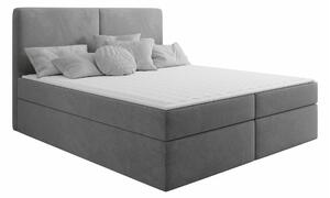 Boxspring postelja Miami 413, 140x200, Blago, Posteljno dno, 142x209x115cm, Vzmetnica