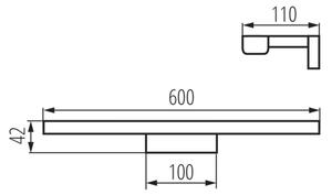 Kanlux 26687 - LED Kopalniška luč za osvetlitev ogledala ASTEN LED/12W/230V IP44 bela