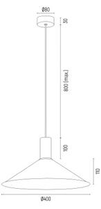 Argon 4913 - Lestenec na vrvici MINORI 1xE27/15W/230V zelena/zlato