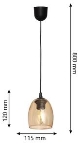 Lestenec na vrvici BRILLANT 1xE27/60W/230V bež